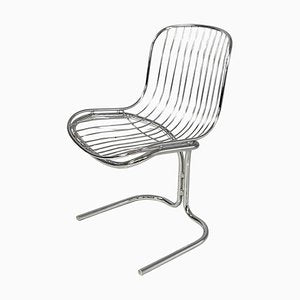 Modern Italian Chair in Metal Tubing and Rods, 1970s-GDD-2041607