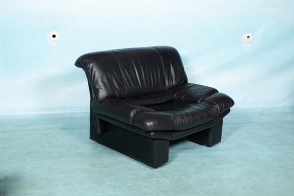 Modern Italian Leather Lounge Chair-HGA-1229124