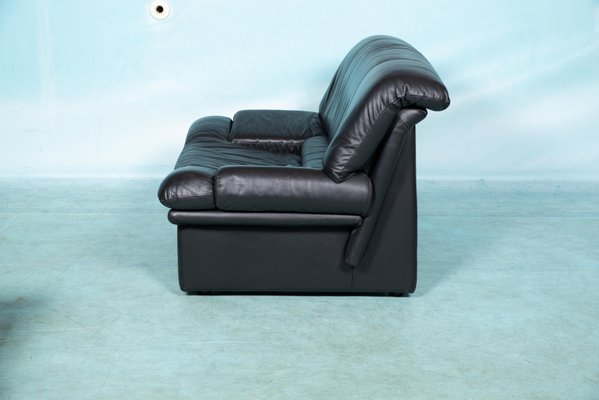 Modern Italian Leather Lounge Chair-HGA-1229124