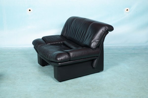 Modern Italian Leather Lounge Chair-HGA-1229124