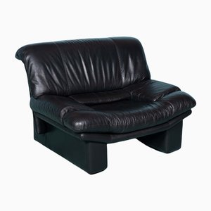 Modern Italian Leather Lounge Chair-HGA-1229124