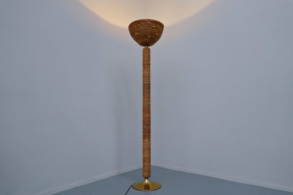 Modern Italian Rattan Floor Lamp-FGA-938019