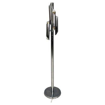 Modern Italian Space Age Floor Lamp in Chromed Metal, 1970s-GDD-1807495