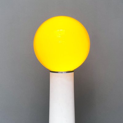 Modern Italian Yellow Glass Floor Lamp by Annig Sarian for Kartell, 1970s-GDD-1351667