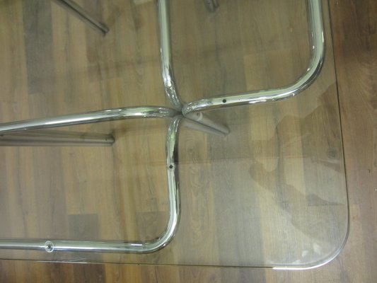 Modern Metal Glass Square Table-CDG-1421536