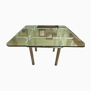 Modern Metal Glass Square Table-CDG-1421536