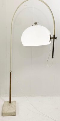 Modern Modulable Floor Lamp with Travertine Base, Italy, 1970s-FGA-1326841