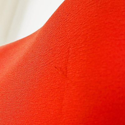 Modern Norwegian Adjustable Armchair Metal in Wood and Red Fabric, 1980s-GDD-1758578