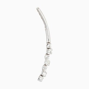 Modern Pendant in 18 Karat White Gold with Diamonds Line-OLU-1315773