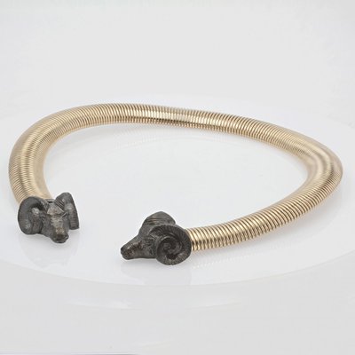 Modern Ram Tubogas Vermeil Necklace-OLU-1144615