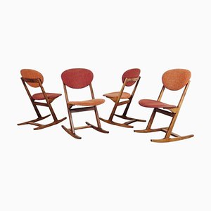 Modern Rocking Chairs by Karel Vyčíčal and Miloš Sedláček, 1970s, Set of 4-ABO-1440493