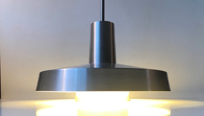 Modern Scandinavian Aluminium Ceiling Lamp by Eva & Niels Koppel for Lyfa, 1970s-LCR-859830