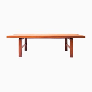 Modern Scandinavian Solid Teak Coffee Table / Bench, 1950s-OGU-888808