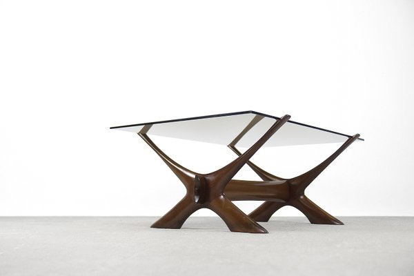 Modern Scandinavian Walnut Conditory Table by Fredrik Schriever, 1960s-ZAA-1314761