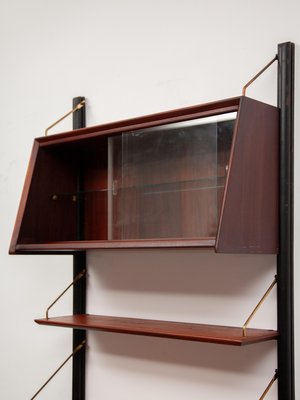 Modern Teak Wall Unit attributed to Louis Van Teeffelen for Webe, 1959-KL-2022220