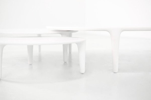 Modern Tripod Nesting Tables attributed to Wolfgang Bregentzer, Belgium, Set of 3-JG-1754788