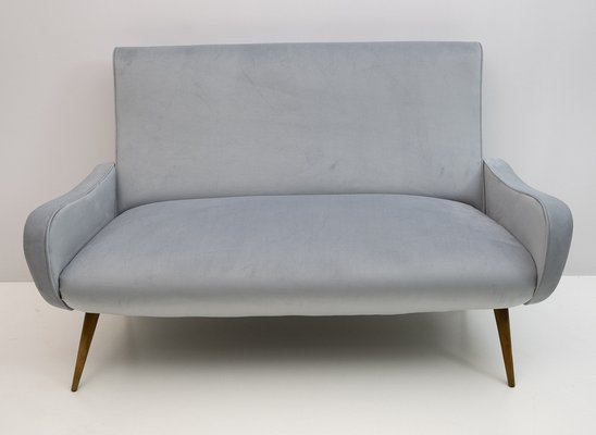 Modern Velvet Sofa in the Style of Marco Zanuso, 1950s-FER-1192074