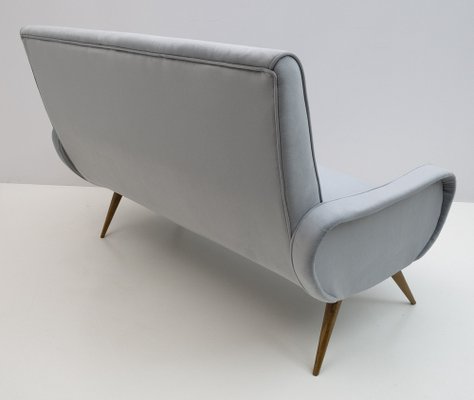 Modern Velvet Sofa in the Style of Marco Zanuso, 1950s-FER-1192074