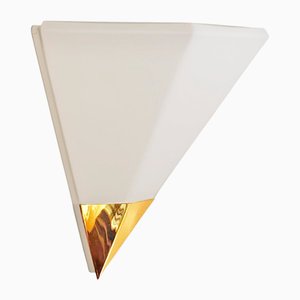 Modern White Glass Wall Lamps from Glashütte Limburg, 1970-VDW-1162597