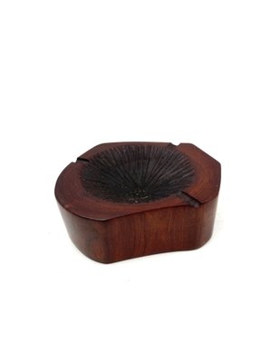 Modern Wood Ashtrays, France, 1970s, Set of 2-TXN-1820121