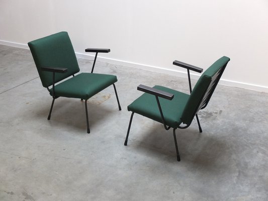 Modernist 1401 Easy Chairs by Wim Rietveld for Gispen, 1950s, Set of 2-MHV-1231742