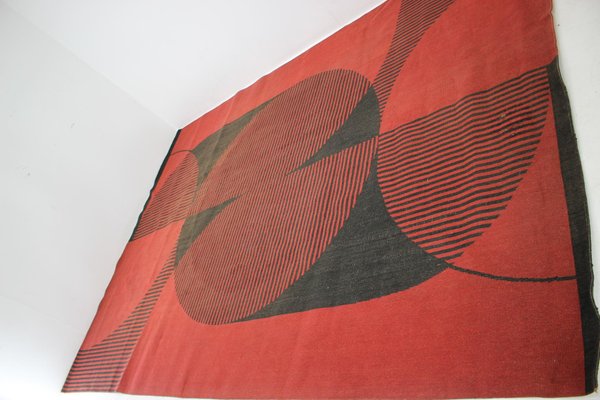 Modernist Abstract Geometric Carpet, 1970s-TZ-592158