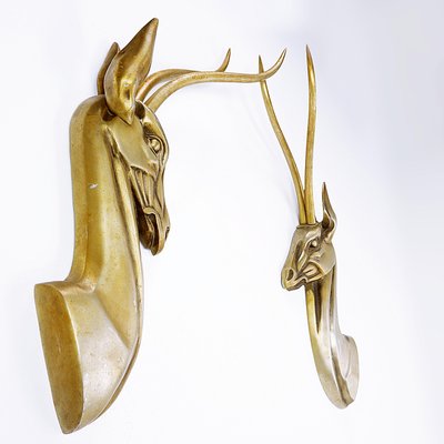 Modernist Anodized Aluminum Gazelle Wall Sculpture by Pendergast, 1960s-NYF-2019201