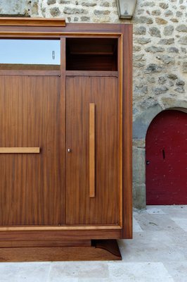 Modernist Art Deco Bookcase / Cabinet attributed to Auguste Vallin, France, 1930s-XNH-1804637