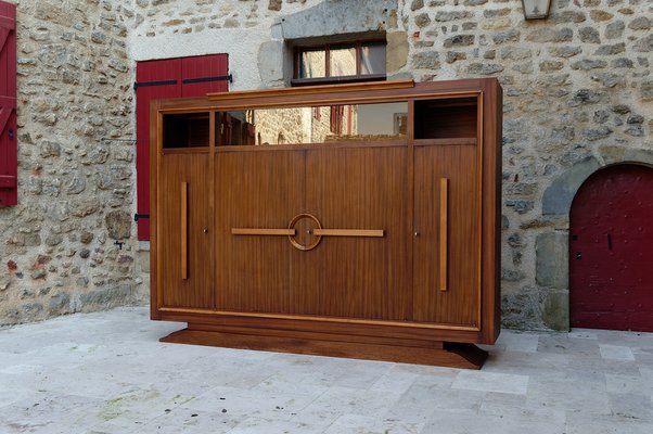 Modernist Art Deco Bookcase / Cabinet attributed to Auguste Vallin, France, 1930s-XNH-1804637