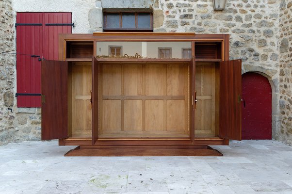 Modernist Art Deco Bookcase / Cabinet attributed to Auguste Vallin, France, 1930s-XNH-1804637