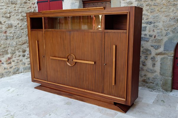 Modernist Art Deco Bookcase / Cabinet attributed to Auguste Vallin, France, 1930s-XNH-1804637