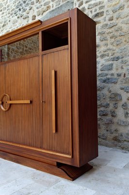 Modernist Art Deco Bookcase / Cabinet attributed to Auguste Vallin, France, 1930s-XNH-1804637