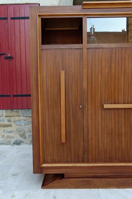 Modernist Art Deco Bookcase / Cabinet attributed to Auguste Vallin, France, 1930s-XNH-1804637