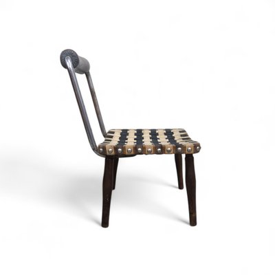 Modernist Avantgarde Tubular Steel Easy Chair, 1940s-TLV-2042212