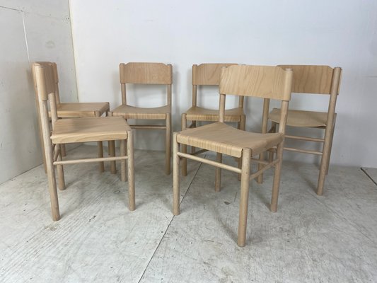 Modernist Beech Dining Chairs by Richard Hutten for Gispen, Set of 6-DE-1060760