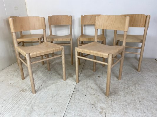 Modernist Beech Dining Chairs by Richard Hutten for Gispen, Set of 6-DE-1060760