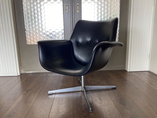 Modernist Black Lounge Chair, 1960s-DE-908934