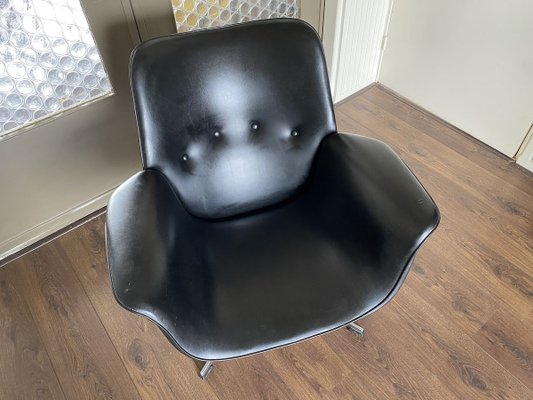 Modernist Black Lounge Chair, 1960s-DE-908934