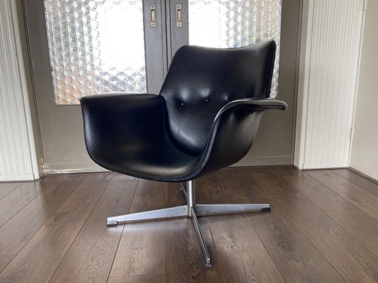 Modernist Black Lounge Chair, 1960s-DE-908934