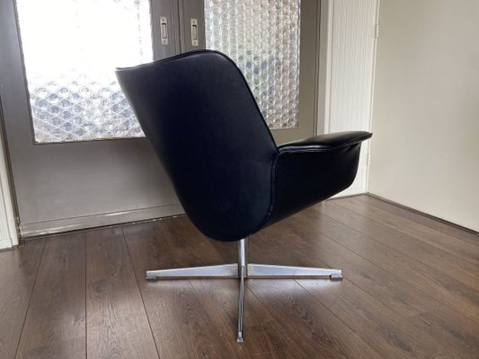 Modernist Black Lounge Chair, 1960s-DE-908934