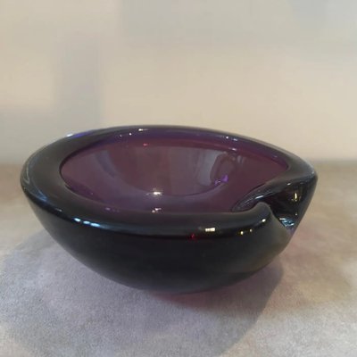 Modernist Blue and Purple Murano Glass Bowl from Seguso, 1970s-NMK-1785871