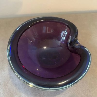 Modernist Blue and Purple Murano Glass Bowl from Seguso, 1970s-NMK-1785871