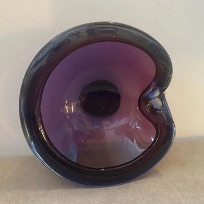 Modernist Blue and Purple Murano Glass Bowl from Seguso, 1970s-NMK-1785871