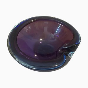 Modernist Blue and Purple Murano Glass Bowl from Seguso, 1970s-NMK-1785871