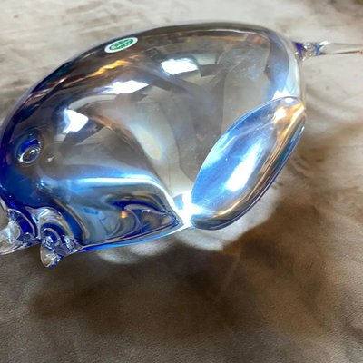 Modernist Blue Murano Glass Tropical Fish in the Style of Seguso, 1970s-NMK-1393909