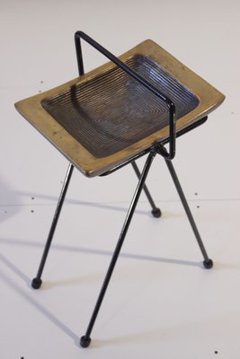 Modernist Bronze Ashtray for Wrought Iron Base, 1950s-WEQ-1138571