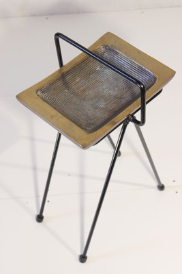 Modernist Bronze Ashtray for Wrought Iron Base, 1950s-WEQ-1138571