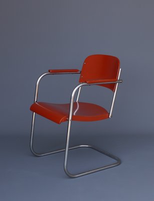 Modernist Cantilever Tubular Armchair, 1930s-MB-1251742