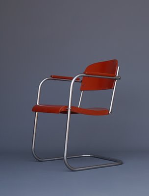 Modernist Cantilever Tubular Armchair, 1930s-MB-1251742