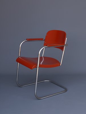 Modernist Cantilever Tubular Armchair, 1930s-MB-1251742